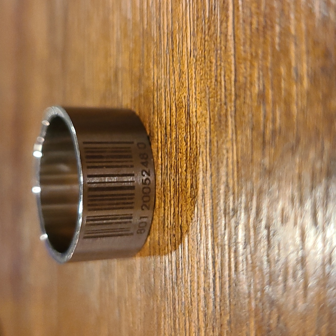 Barcode Ring Silver